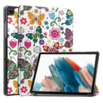 Slim Fit Cover fodral Till Samsung Galaxy Tab A9 8.7" - Butterfl multifärg