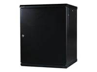 Lanview - Rack Skap - 600 Mm Depth - Veggmonterbar - Svart - 15U - 19"