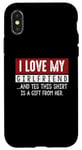 Coque pour iPhone X/XS I Love My Girlfriend And Yes This Shirt Is A-Gift From Her