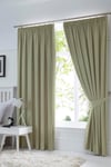 'Dijon' Thermal and Blackout Fully Lined Pencil Pleat Curtains