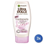 3x Garnier Ultra Douce Nacre Et Extraits De Ciliegio 250Ml Baume Pour