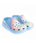 Crocs Girls Girl's Juniors Cutie Crush Tie Dye Clogs in Multi colour - Multicolour Rubber - Size UK 11 Kids