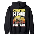 Rollercoaster Amusement Coaster Hair Kids Roller Coaster Zip Hoodie