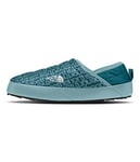 THE NORTH FACE Femme Thermoball Traction Mule V, Blue Coral TNF Lowercase Print Blue Coral, 42 EU