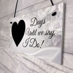 Wedding Countdown Sign Engagement Gifts For Bride Husband To Be Mr And Mrs