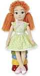 AURORA - Peluche poupée rouse avec robe verte Chelsea - Mesurant : 35 cm -  -...