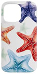 Coque pour iPhone 14 Pro Max Colorful Starfish Pattern - Ocean Life Beach Themed Design