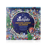 Joe and Sephs Gourmet Popcorn - “Where’s Joe & Seph?” Advent Calendar (24 Bags) | 12 Festive Flavours, gifts for children, gifts for men, gifts for women, festive snacks