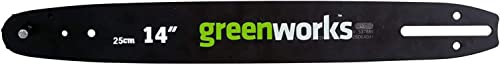Greenworks Guide d'origine pour tronçonneuse (barre de remplacement de 25 cm convenable pour les tronçonneuses de la série 40V GD40TCS)