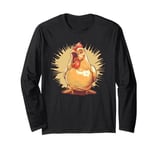 Funny Chicken Breast Costume for Boys and Girls Long Sleeve T-Shirt