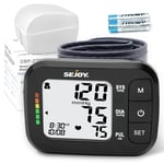 SEJOY Blood Pressure Monitor Automatic Wrist LCD Heart Rate BP Machine Hom Use