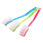 1pc Brief Long Handle Shoe Brush Cleaner Brushes Washing Toilet One Size