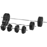 Gorilla Sports Barbell Curl bar Dumbbells Trigrip PRO- 100kg