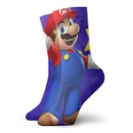 LREFON Chaussettes de Compression Mario Game Super Chaussettes équipage drôle décontracté Unisexe Impression Cheville Sport Chaussette