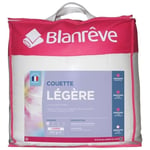 BLANREVE Couette légère en microfibre - 240 x 260 cm - Blanc