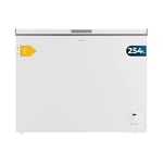 Cecotec Congélateur Coffre Blanc 254 Litres Bolero CoolMarket Chest 254 White E. Congélateur,83,5 cm de Hauteur et 104 cm de Largeur,Inverter Plus,Convertible en Réfrigérateur, Classe E,Fast Freezing