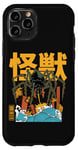 iPhone 11 Pro Kaiju Spider Monster Movie Japanese Art Retro Comic Case