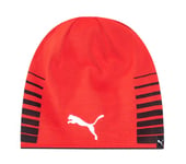 Puma Liga Reversible Beanie - Mens Hat One Size Fits All - Black/Red 022357 01