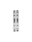 Tripp Lite 42U Rack Enclosure Server Cabinet Vertical Cable Management Bars - rack cable management panel