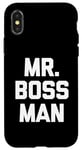 iPhone X/XS Mr. Boss Man T-Shirt funny saying cool shirt for men boss Case