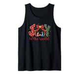 Joy To The World Nativity Scene Christmas Tank Top