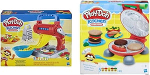 Play-Doh Burger Barbecue Set + Play-Doh Kitchen Creations Noodle Party Playset