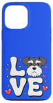 Coque pour iPhone 13 Pro Max Mini Schnauzer Lover Mini Schnauzer Chien Maman Enfants Filles Femmes