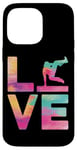 iPhone 14 Pro Max Parkour Free Running Traceur Watercolor Girl Love Case