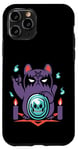 Coque pour iPhone 11 Pro Chat japonais ManekiNeko - Bad Luck - Adorable chat gothique