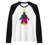 Squid Game Playing Field Shape Front Man & Masked Men Raglan Baseball Tee