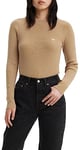 Levi's Women's Crew Rib Sweater Sweatshirt, Travertine, S