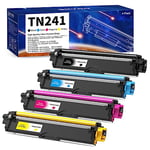 Skydo TN241 TN245 Cartouche de Toner Compatible pour Brother MFC-9330CDW MFC-9340CDW DCP-9020CDW MFC-9140CDN HL-3140CW HL-3150CDW HL-3170CDW (Noir Cyan Magenta Jaune, 4-Pack)