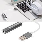 USB Sound Card Aluminium Alloy External Computer Audio Card For All Computer QCS