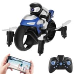 OBEST Mini Drone with Camera for Kids Adults, Remote Control Motorcycles Toy, 2 in 1 RC Flying Motorbike and Drone, Electric RC Quadcopter Toy, APP Control, 2 Batteries, Birthday Chirstmas Gifts