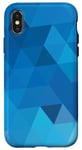 Coque pour iPhone X/XS Bleu abstrait