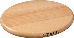 STAUB Magnetic Trivet, Cast Iron, Wood, 15 cm x 11 cm