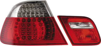 LED Baklyktspaket BMW 3-Serie E46 Coupe 1999-2003 - Röd/Klart - BMW - E46, E36, M3 e46