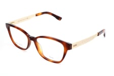 Lunettes de Vue Jimmy Choo JC160 BHZ HAVANA ROSE GOLD 51/16/140 Femme