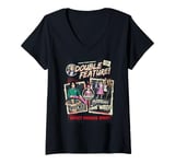 Womens Rocky Horror Show Double Feature Posters V-Neck T-Shirt