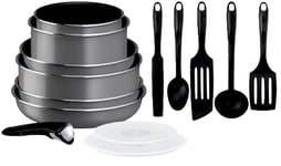 Tefal INGENIO 14 Piece Easy Cook Non-Stick Pots, Pans, Frying Pans Cookware Set 