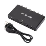 Convertisseur péritel vers HDMI, convertisseur RCA vers HDMI, commutateur HDMI 3 en 1, Adaptateur vidéo avec câble HDMI Prise en Charge HDTV Xbox PS/3 DVD N64 Wii Xbox, Sky STB VHS VCR PC