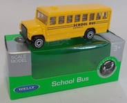 WELLY, Bus scolaire américain jaune, échelle 1/70, WEL52033W