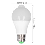 (White)Motion Sensor Light Bulbs E27 LED Light Bulb PIR Motion Detector Bulb