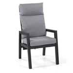 Jamaica recliner stol i antrasitt aluminium