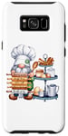 Coque pour Galaxy S8+ Bakery Gnome Chef Pancake Dough Boss Décoration de Cuisine Poster