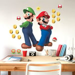 Super Mario Bros and Luigi Giant Repositionable Sticker