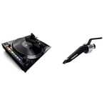 Reloop 8000 MK2 Upper Torque Hybrid Turntable Instrument & Concorde Black - Spherical pickup system with robust construction for turntables - rofessional sound, suitable for scratching, (black)