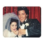 Fabulous Tapis de souris Simili Cuir Elvis Presley Mariage Las Vegas 1967 (22 x 18 cm)