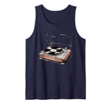 Vintage Audio LP Vinyl Record Player Retro Style Tank Top