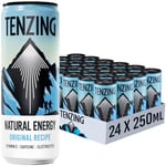 TENZING Natural Energy Drink, Plant Based, Vegan, & Gluten Free Drink, Original Recipe, 250ml (Pack of 24) - Packaging may vary